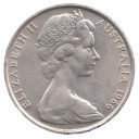 Australia 50 cents 1966 MB+ Argento Elisabetta II